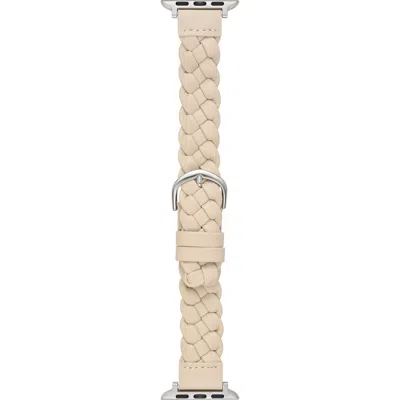 Bcbg Interlock Braided Faux Leather Watchband In Pink