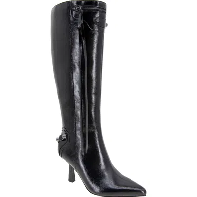 Bcbg Irina Pointed Toe Knee High Boot In Black