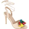 Bcbg Journe Ankle Wrap Sandal In Natural