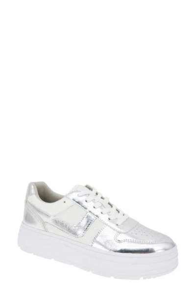Bcbg Katina Platform Sneaker In Silver