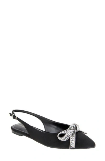 Bcbg Katly Slingback Pointed Toe Flat In Black