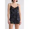 Bcbg Lace Trim Camisole & Shorts Pajamas In Black