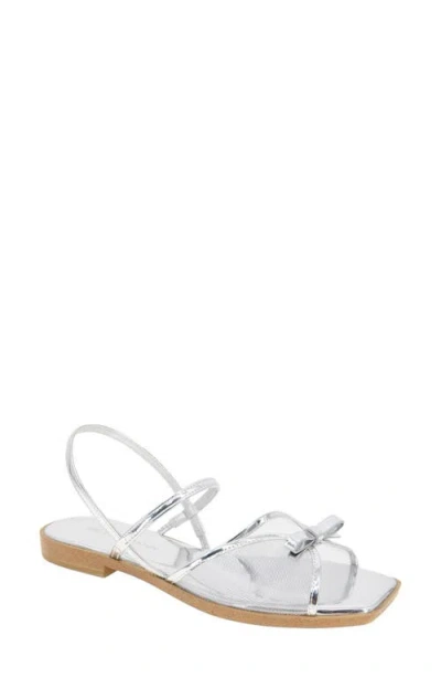 Bcbg Lacey Slingback Sandal In Silver