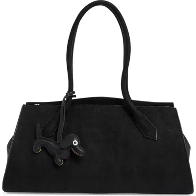 Bcbg Large East/west Shoulder Bag In Black