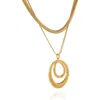 Bcbg Layered Spiral Pendant Necklace In Gold