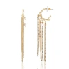 Bcbg Layered Tassel Statement Earrings In Gold