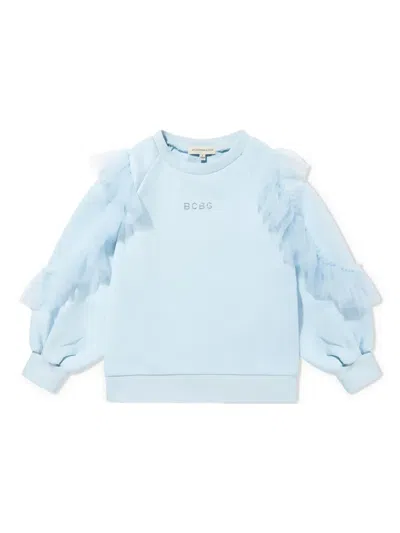 Bcbg Kids' Logo-embellished Sweatshirt In 蓝色