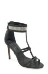 Bcbg Max Azria Singa Ankle Strap Sandal In Black