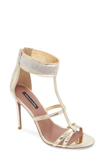 Bcbg Max Azria Singa Ankle Strap Sandal In Silver