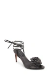 Bcbg Max Azria Tannia Ankle Wrap Sandal In Black