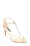 Bcbg Max Azria Trinnia T-strap Sandal In Silver
