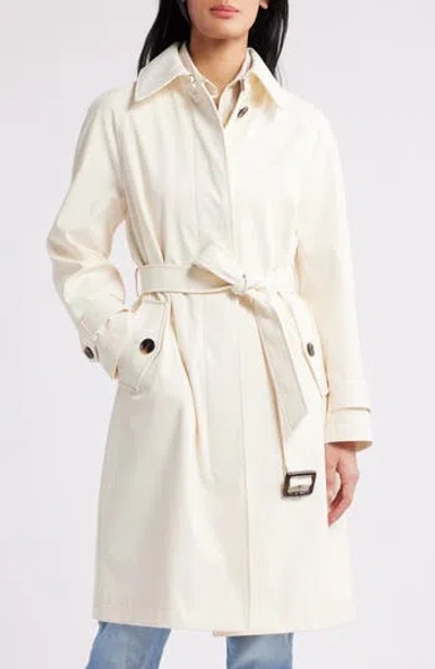 Bcbg Max Azria Water Resistant Belted Trench Coat In Brown