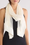 Bcbg Mesh Border Evening Wrap In Neutral