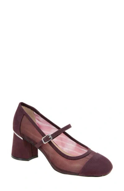 Bcbg Millie Mary Jane Pump In Burgundy