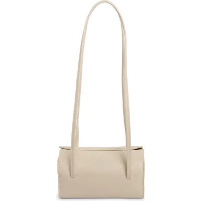 Bcbg Mini Barrel Faux Leather Shoulder Bag In Ivory