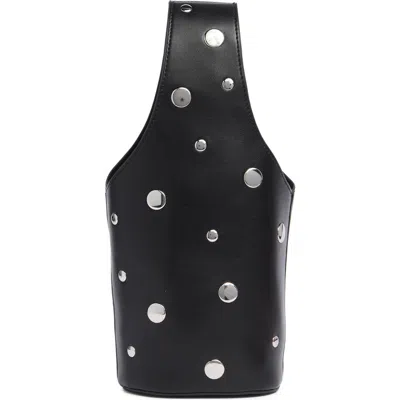 Bcbg Mini Studded Faux Leather Bucket Bag In Black
