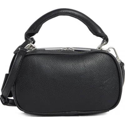 Bcbg Mini Top Handle Zip Crossbody Bag In Black