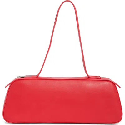 Bcbg Minimalist East West Shoulder Bag In Red