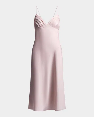 Bcbg Mona Sleeveless Charmeuse Midi Slip Dress