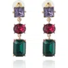 Bcbg Multi-gem Drop Earrings In Multi