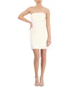 BCBG NEW YORK BCBG NY STRAPLESS EMBOSSED MINI DRESS