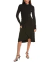 Bcbg New York Bcbg Ny Crepe Jersey Midi Dress In Black