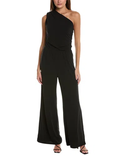 Bcbg New York One-shoulder Jumpsuit In Black