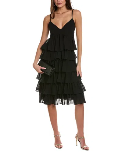 Bcbg New York Tiered Midi Dress In Black