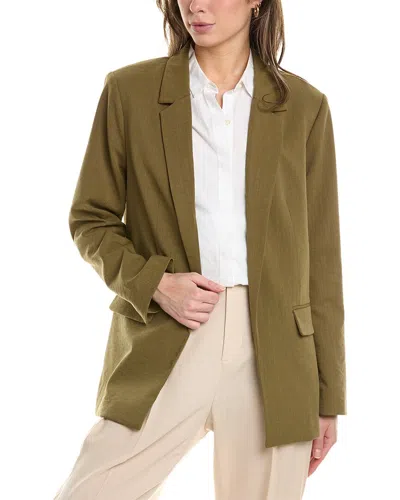 Bcbg New York Washed Twill Blazer In Green