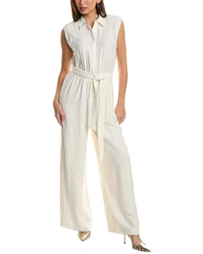 Bcbg New York Wide Leg Jumpsuit In White