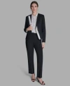 Bcbg One Button Jacket Suit In Black