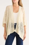 Bcbg Open Knit Topper In White