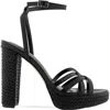 Bcbg Orisa Ankle Strap Platform Sandal In Black