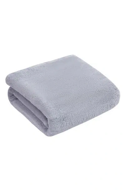 Bcbg Oversize High Pile Fleece Throw Blanket In Gray