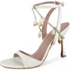 Bcbg Pacificia Chain Strap Sandal In White