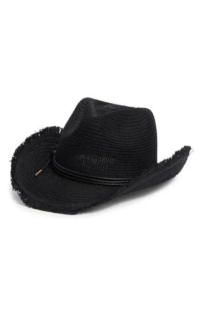 Bcbg Packable Knit Cowboy Hat In Black