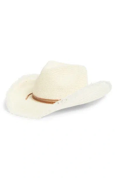 Bcbg Packable Knit Cowboy Hat In White