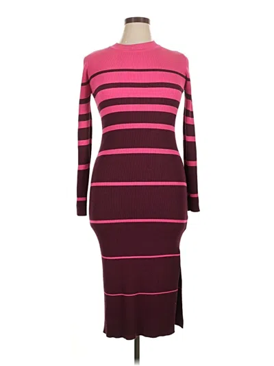 Pre-owned Bcbg Paris Casual Dress In Burgundy