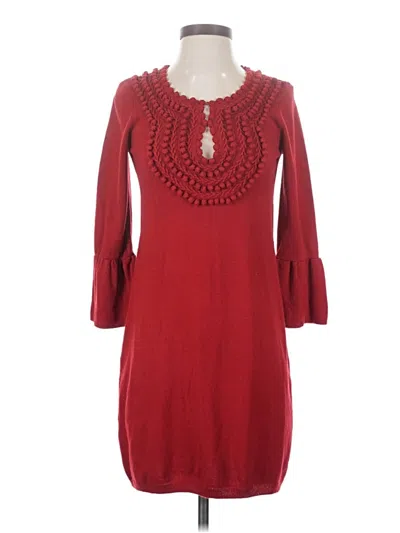 Pre-owned Bcbg Paris Casual Dress In Burgundy