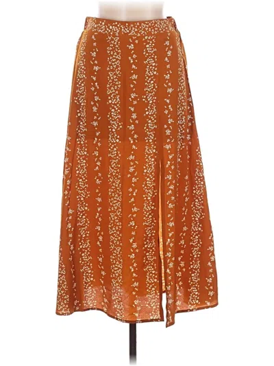 Pre-owned Bcbg Paris Casual Skirt In Orange