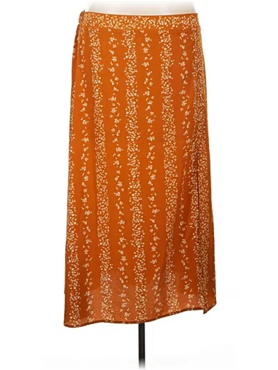 Pre-owned Bcbg Paris Casual Skirt In Orange