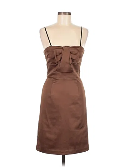 Pre-owned Bcbg Paris Cocktail Dress In Brown
