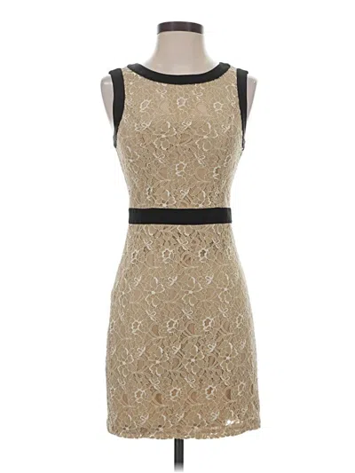 Pre-owned Bcbg Paris Cocktail Dress In Tan