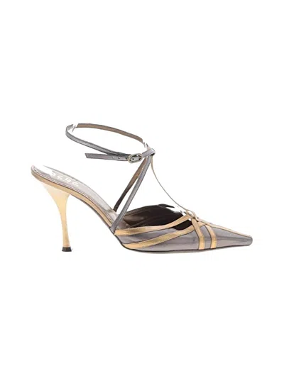 Pre-owned Bcbg Paris Heels In Gray