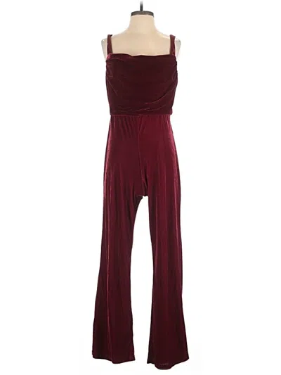 Pre-owned Bcbg Paris Jumpsuit In Burgundy