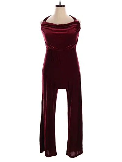 Pre-owned Bcbg Paris Jumpsuit In Burgundy