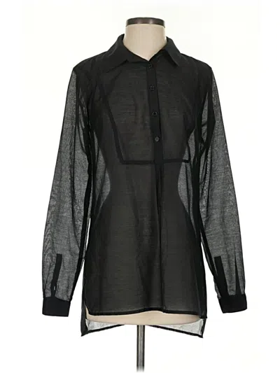 Pre-owned Bcbg Paris Long Sleeve Blouse In Black