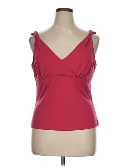 Pre-owned Bcbg Paris Sleeveless Top Burgundy Sweetheart Neckline Tops