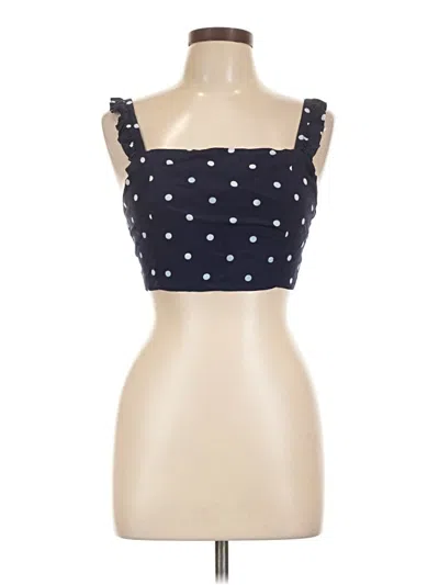 Pre-owned Bcbg Paris Tube Top Blue Sweetheart Neckline Tops