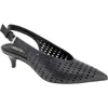 Bcbg Pawnee Slingback Pointed Toe Kitten Heel Pump In Black